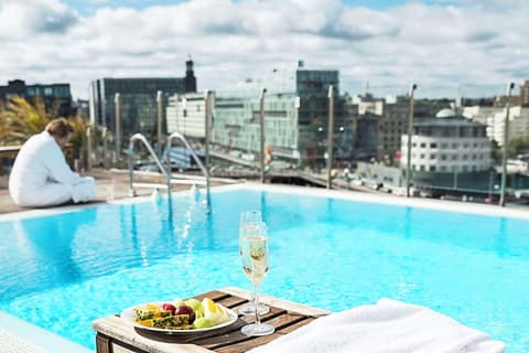 Clarion Hotel Sign, Pool