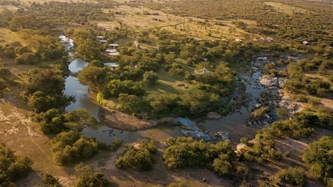 Olengoti Safari Camp - East Africa Camps, Aerial view