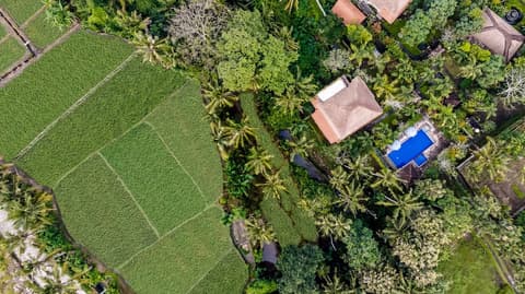 Alam Shanti Ubud, Aerial view
