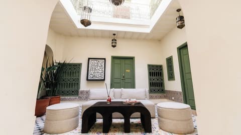 Riad Dar Tiflet, Lobby sitting area