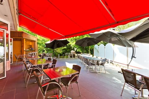 Hotel Novel Restaurant La Mamma, Terrace/patio