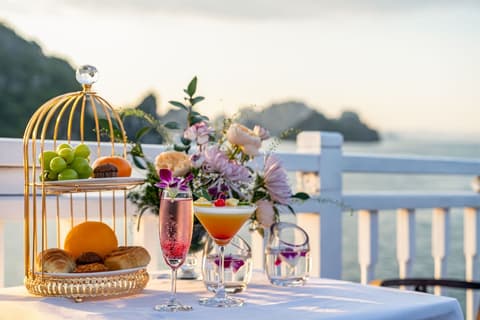 Indochina Sails Ha Long Bay, Couples dining