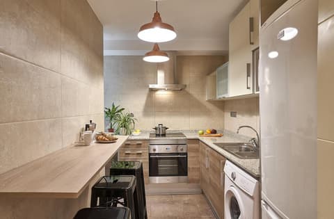Barcelona Sants Station Apartments, Private kitchen