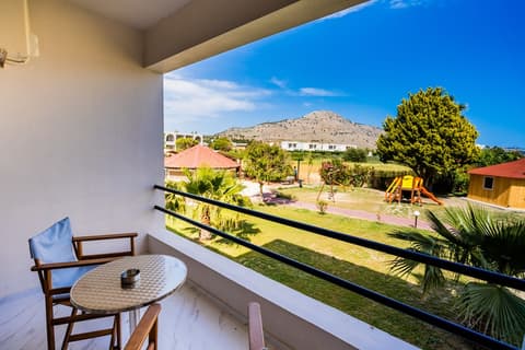 Lardos Bay, View from room