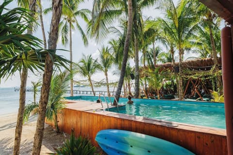 Mayan Monkey Isla Mujeres | Social Hotel, Terrace/patio