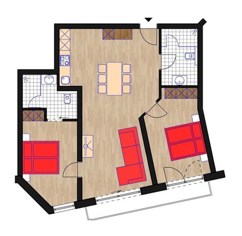 AlpenParks Chalet & Apartment Alpina Seefeld, Floor plan