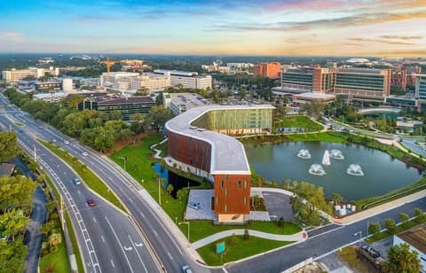 Hotel Eleo at the University of Florida, Aerial view