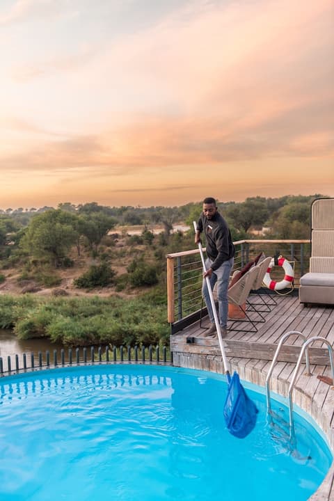 Kruger Shalati - Train on the Bridge and Garden Suites, Pool