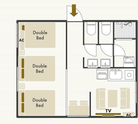 Hermitage Nishi Shinjuku, Floor plan