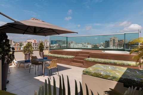 Hampton by Hilton Barranquilla, Outdoor spa tub