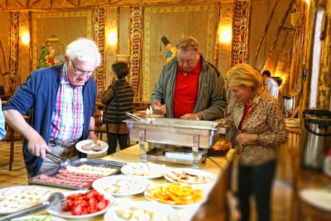 Hotel Malika Bukhara, Breakfast buffet
