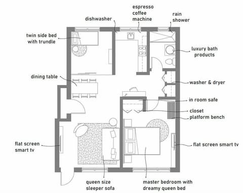 1818 Meridian House Apartments and Suites by Eskape Collection, Room