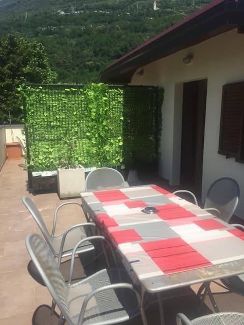 Au Lac de Como Campground, Terrace/patio