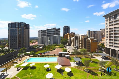 Prestige Apartment Sandton at Westpoint, View from room