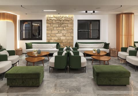 Pefkos Hotel, Lobby sitting area