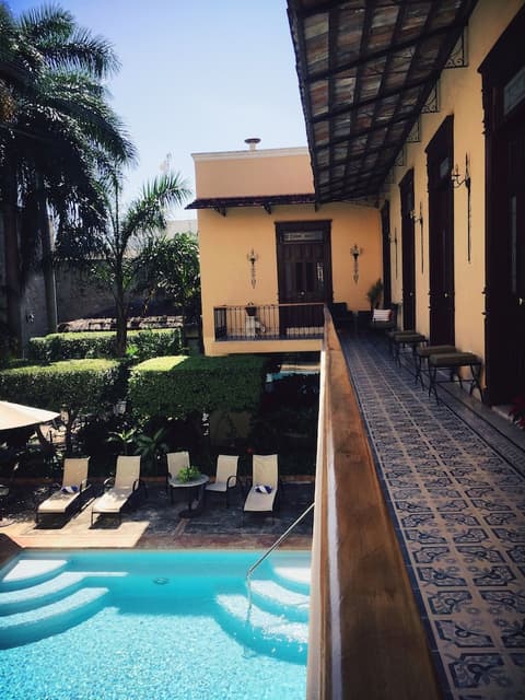 Mansión Merida Hotel Boutique - Restaurant, Outdoor pool
