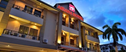 Asiana Hotel, Front of property - evening/night