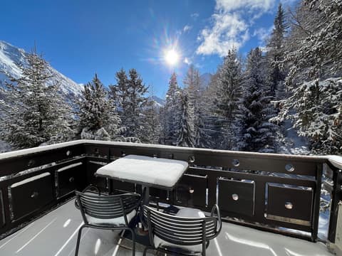 Waldhotel Fletschhorn - Panoramic Retreat in Saas Fee, Terrace/patio