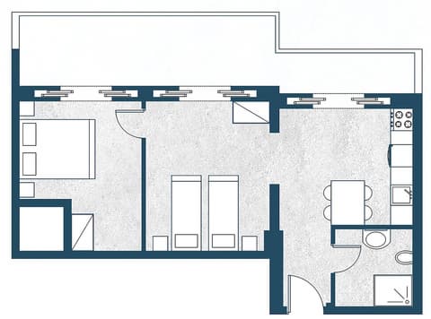 Zilean Apartment Airport by Airstay, Floor plan