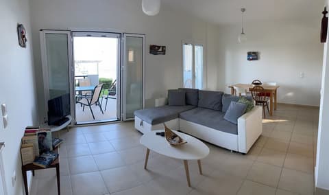 Amaltheia Beach Front Houses, Living area