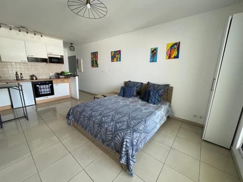 Studio Bellepierre, vue mer, 