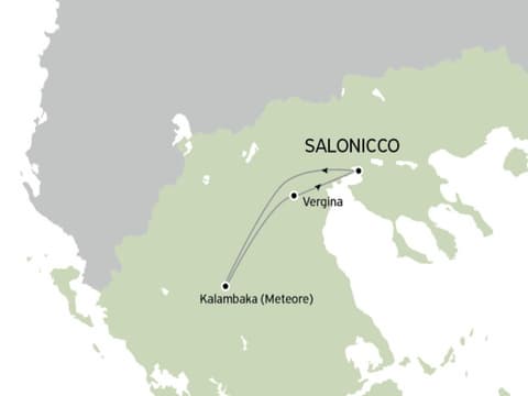 Tour Monasteri delle Meteore e Vergina da Salonicco