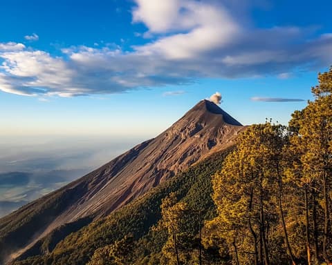 Guatemala y Volcán Acatenango