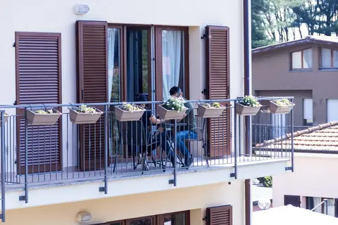 Hotel RossoVino Como, View from room