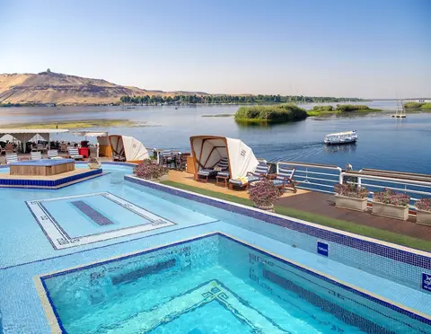 MS Sonesta St George Nile Cruise - Aswan Luxor 3 Nights Friday, Outdoor pool