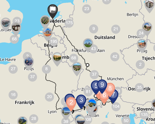 Autorondreis de 5 Alpen landen