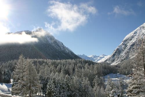 Hotel Saratz Pontresina Mountain Resort & Spa, View from room