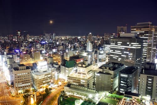Hotel Granvia Osaka, View from room