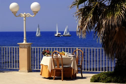 Dioscuri Bay Palace Hotel, Terrace/patio