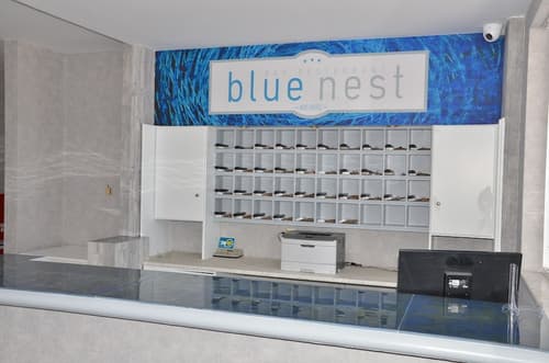 Blue Nest, Check-in/check-out kiosk