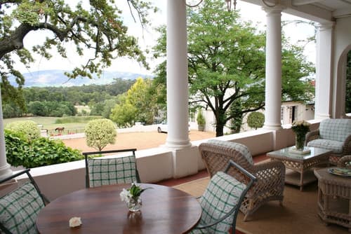 Diemersfontein Wine and Country Estate, Terrace/patio