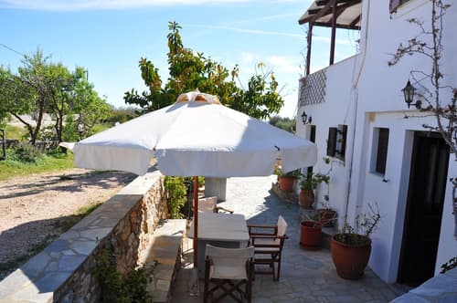 Michalis Apartments near the beaches with sea view, Terrace/patio