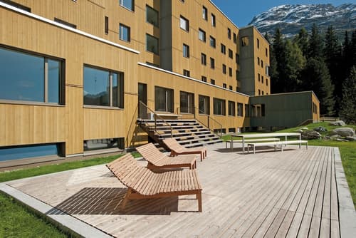 Youth Hostel St. Moritz, Front of property