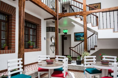 Hotel Casa Ecuatreasures Centro Histórico, Breakfast area