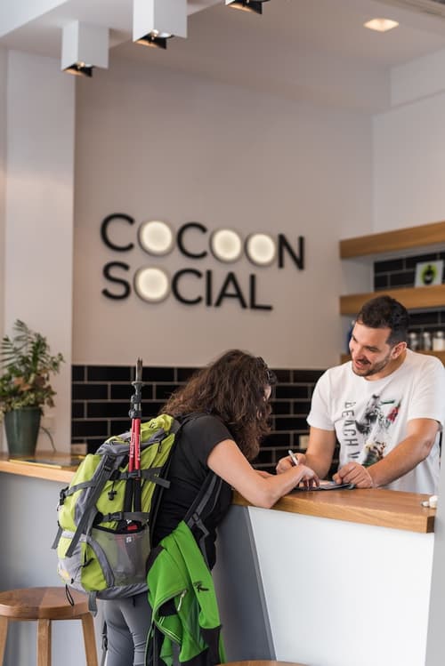 Cocoon City Hostel, Check-in/check-out kiosk