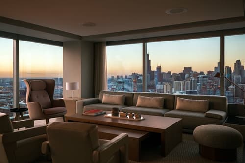Marriott Marquis Chicago, Living area