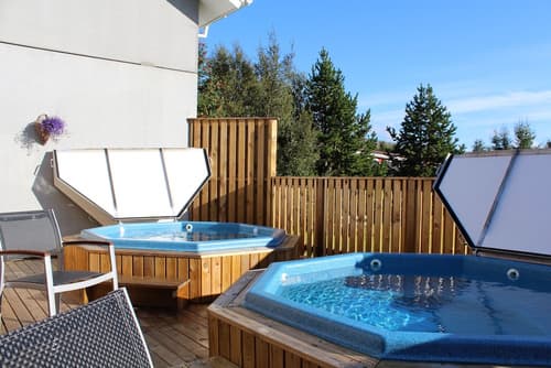 Hotel Eyvindará, Outdoor spa tub