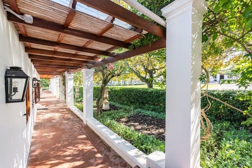 Lanzerac Hotel, View from room