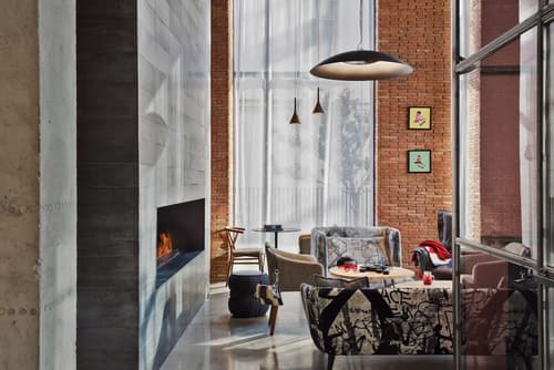 Moxy Tbilisi, Fireplace