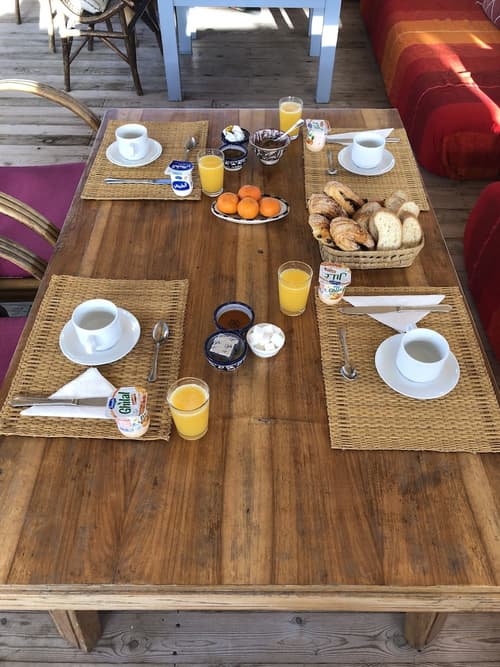 Riad à la Belle Etoile, Breakfast area
