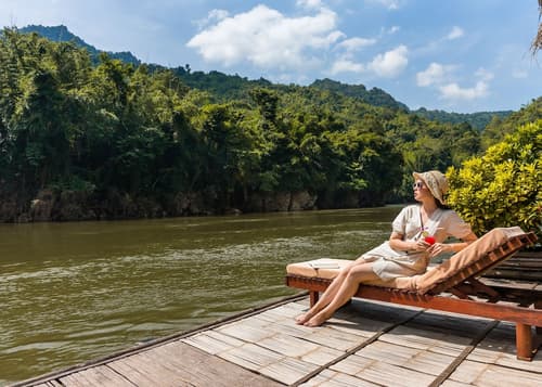 River Kwai Jungle Rafts, Terrace/patio