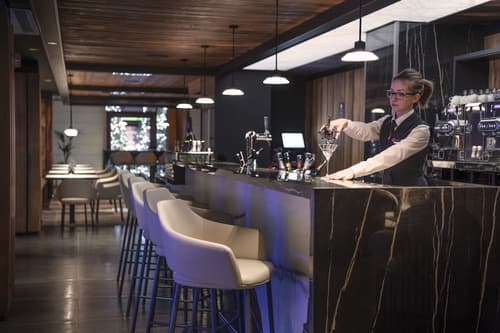 Le Massif Hotel & Lodge Courmayeur The Leading Hotels of the World, Bar (on property)