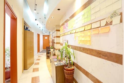 Pigeon Square Rooms, Lobby sitting area