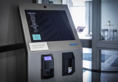 GreenStar Hotel Lahti, Check-in/check-out kiosk