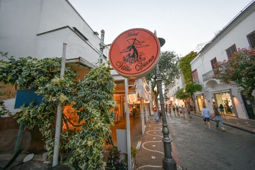 Hotel Villa Diana, Property entrance