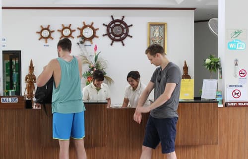 First Bungalow Beach Resort, Check-in/check-out kiosk